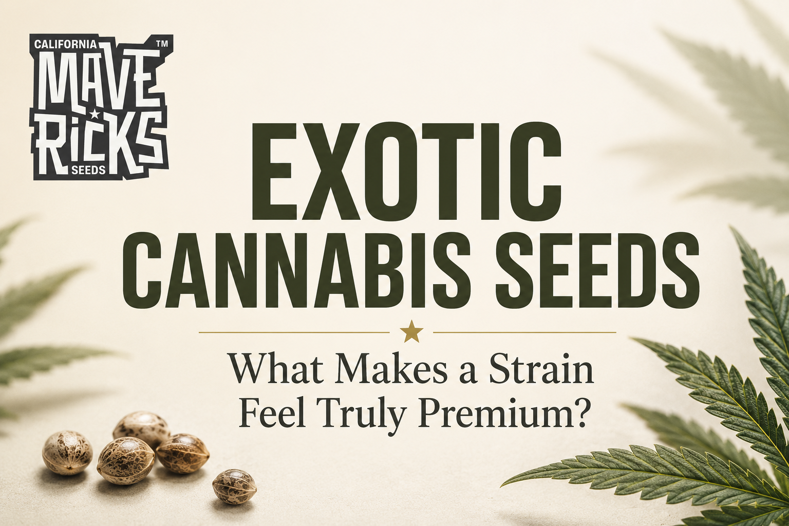 Exotic Cannabis Seeds: What Makes a Strain Feel Truly Premium?